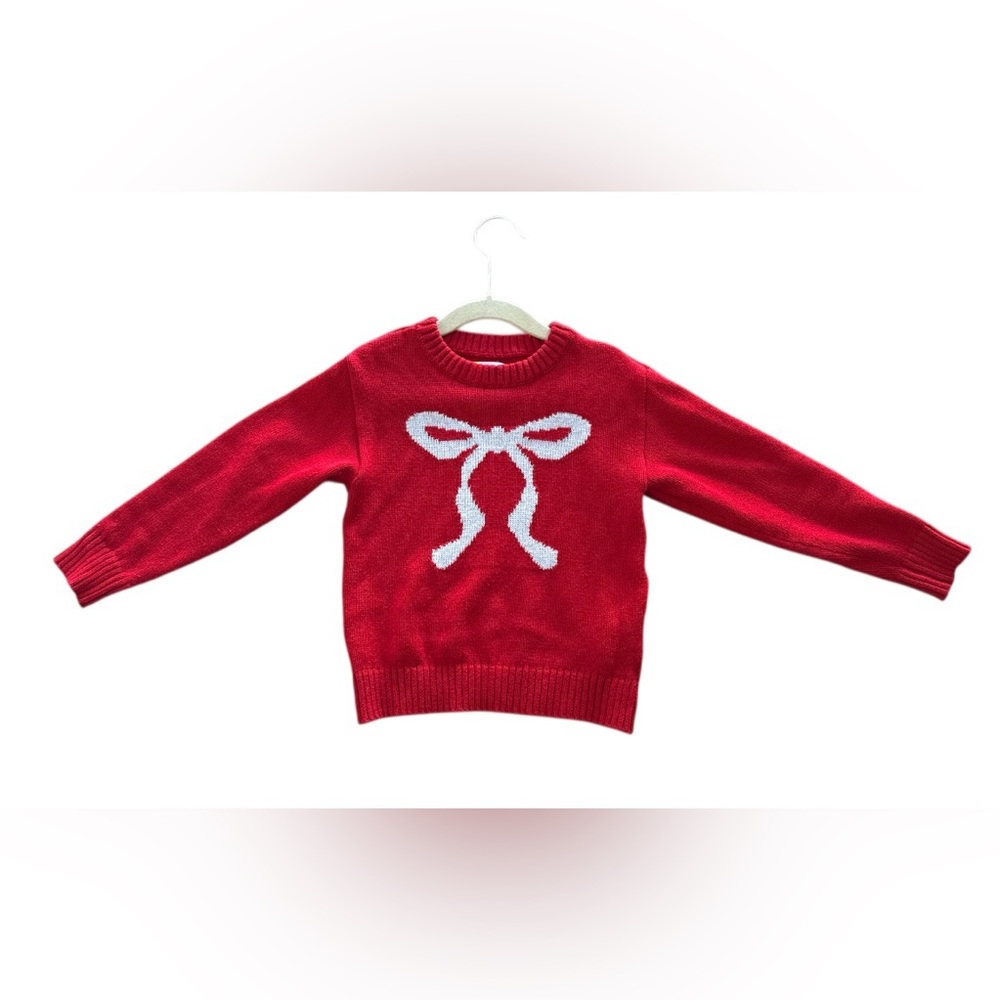 4T Epic Threads Vibrant Red Christmas Sweater for girls kids